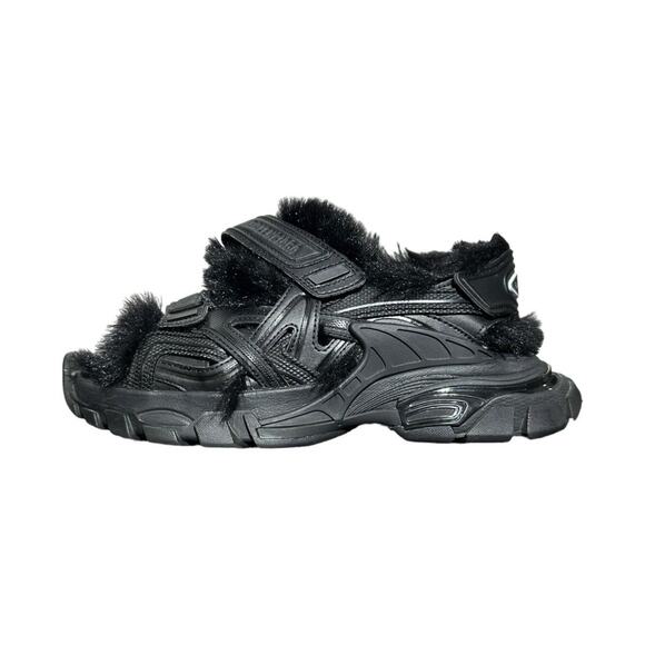 Balenciaga Fur lined Track sandal - Picture 1 of 7